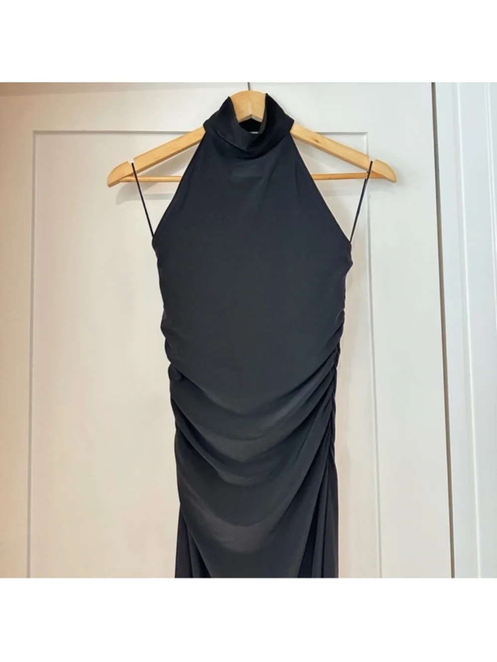 Aritzia smooth matter remedy halter dress black XS - Picture 3 of 6